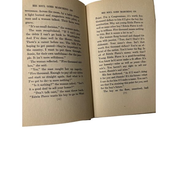 Vintage 1922 His Soul Goes Marching On HC Book By Mary Raymond Shipman Andrews - Picture 9 of 14